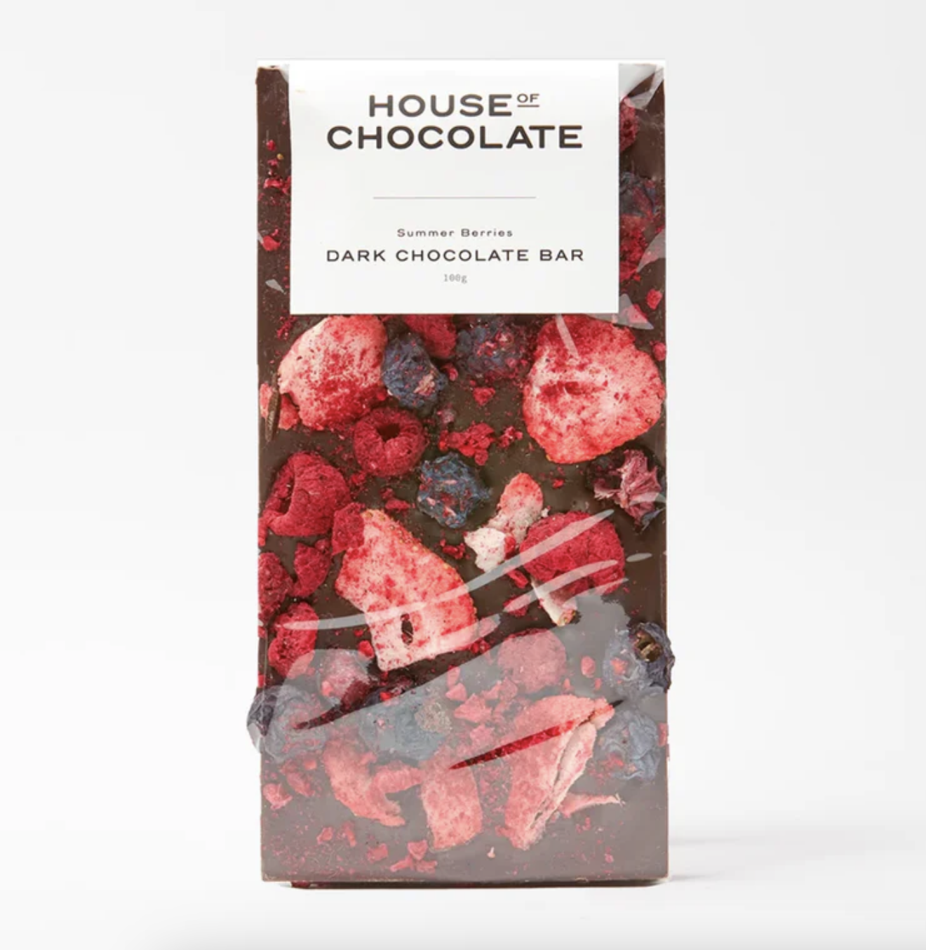 House of Chocolate Summer Berries Dark Chocolate Bar