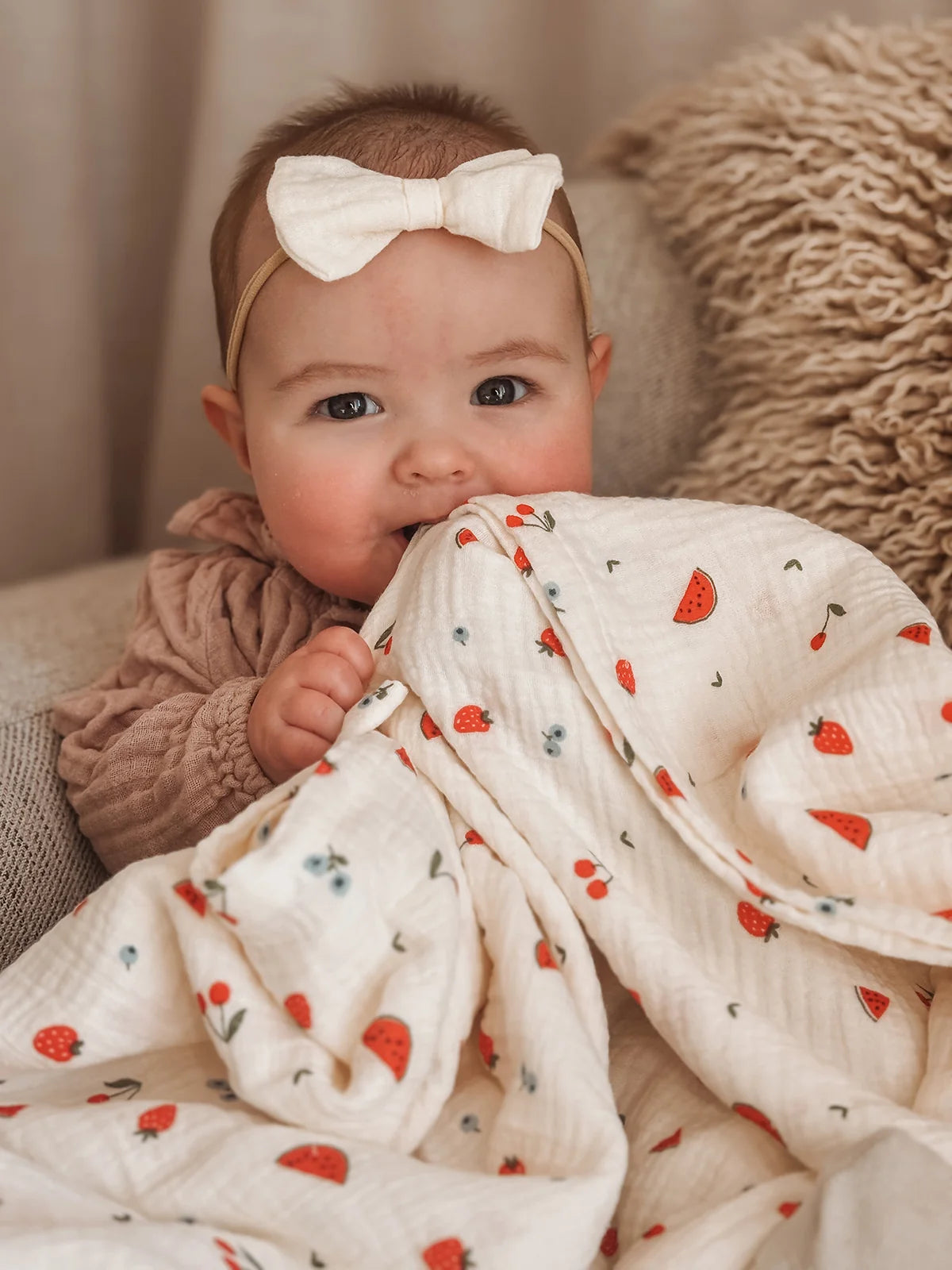 Organic Muslin Swaddle Sweet Pickings