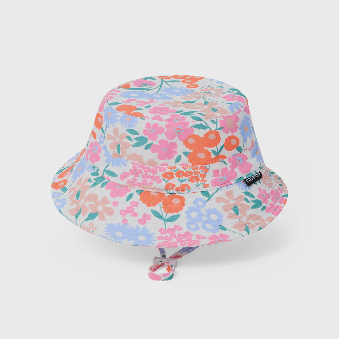 CRYWOLF Swim Bucket Hat - Berry Garden