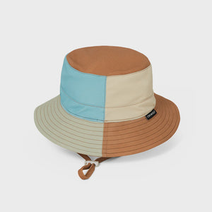 Crywolf Child Swim Bucket Hat - Ocean Colourblock