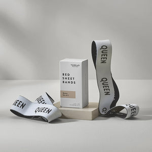 THREAD DESIGN Bed Sheet Bands - Set Of 2 NZ Made 