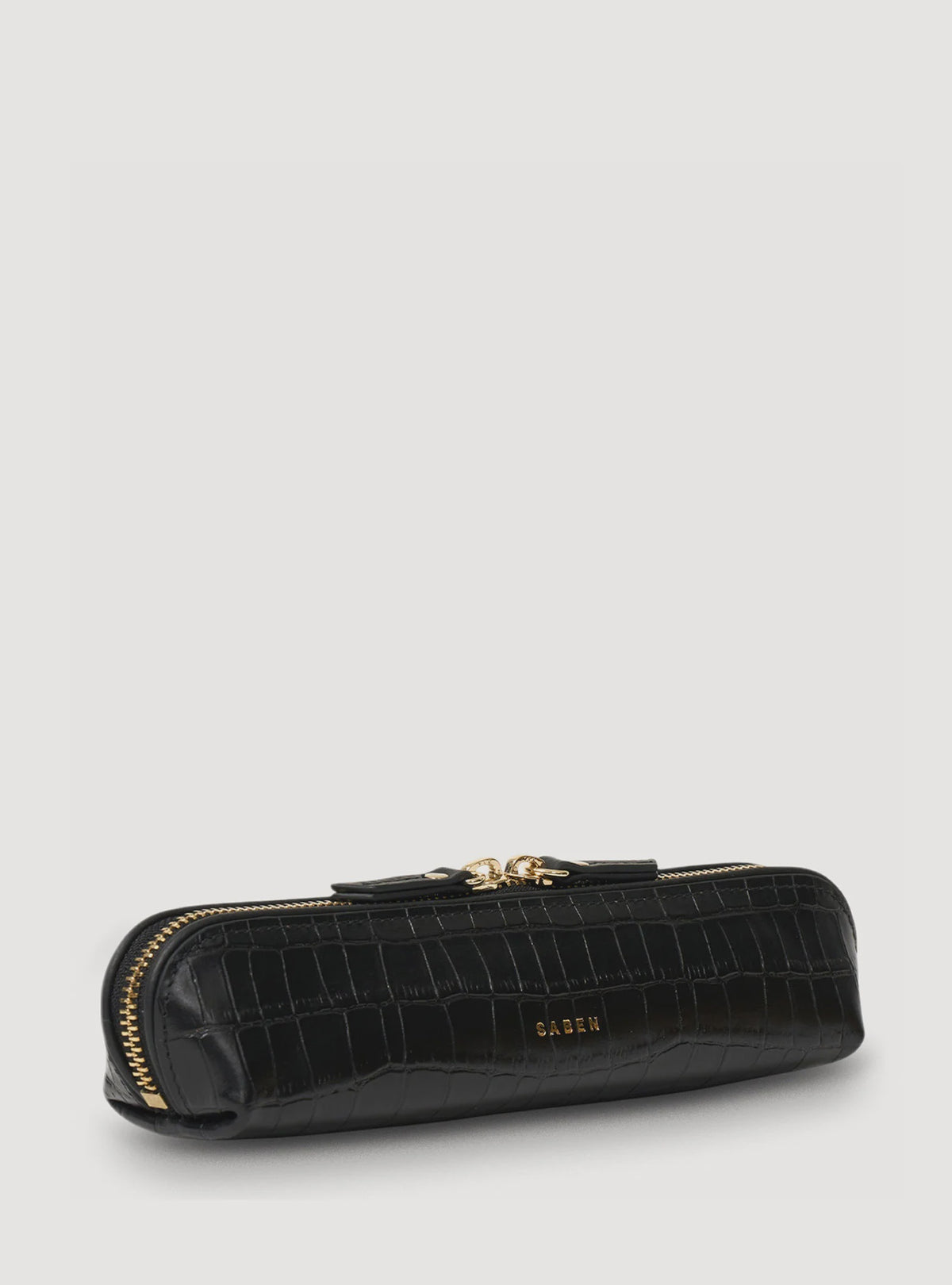 SABEN Tali Pencil Case- Black Croc