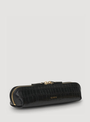 SABEN Tali Pencil Case- Black Croc