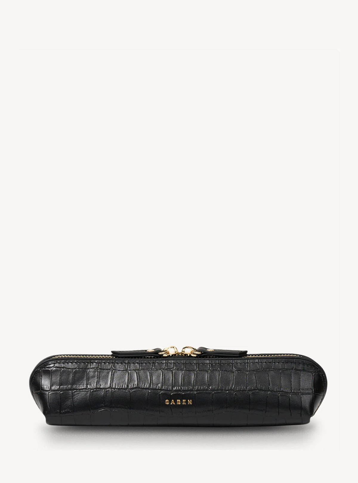 SABEN Tali Pencil Case- Black Croc