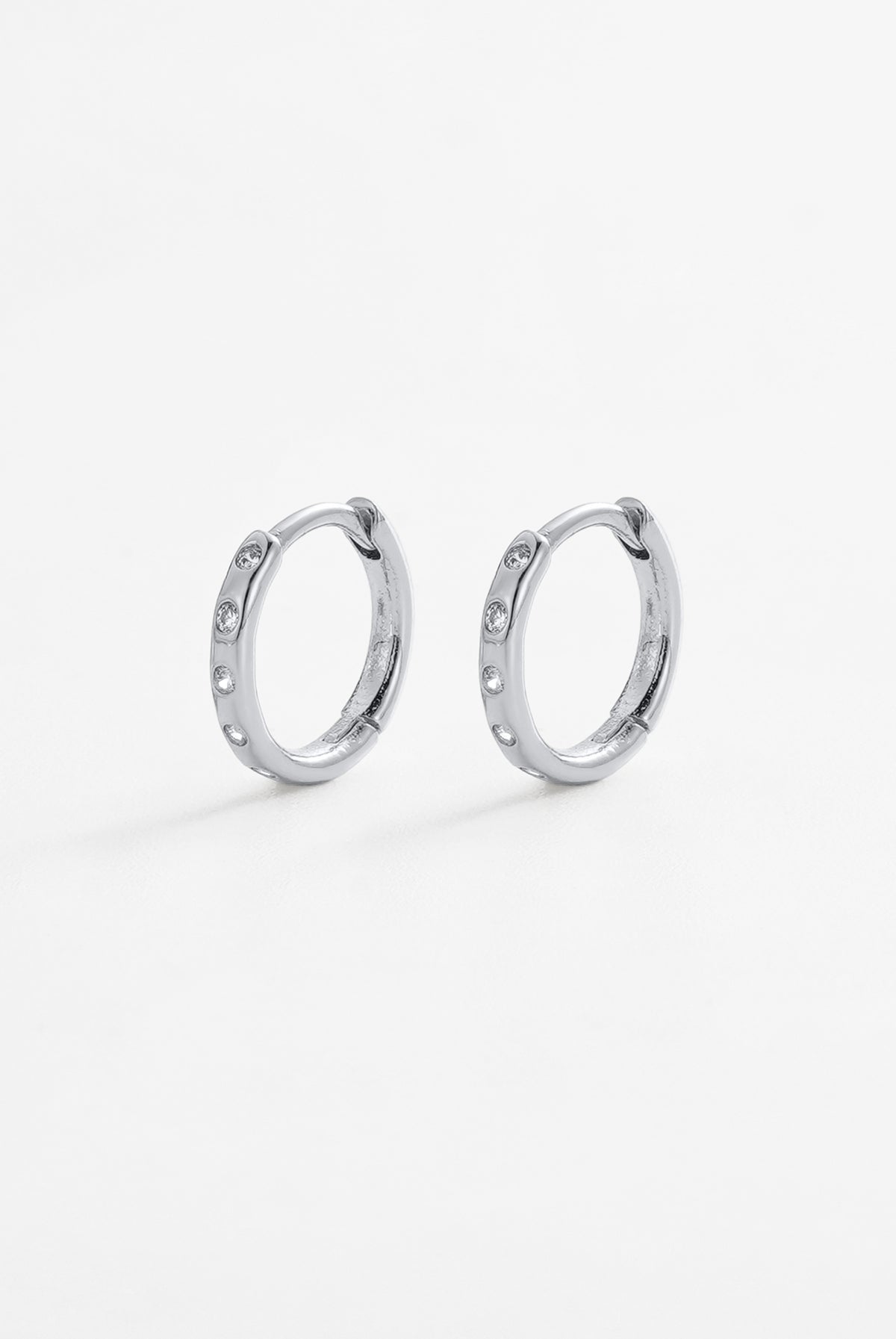 ZAFINO Talia Huggie - Silver Earrings