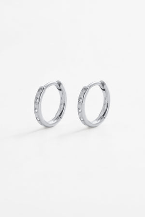 ZAFINO Talia Huggie - Silver Earrings