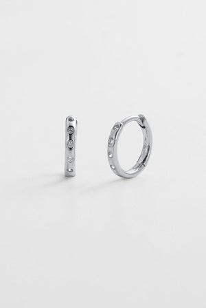 ZAFINO Talia Huggie - Silver Earrings