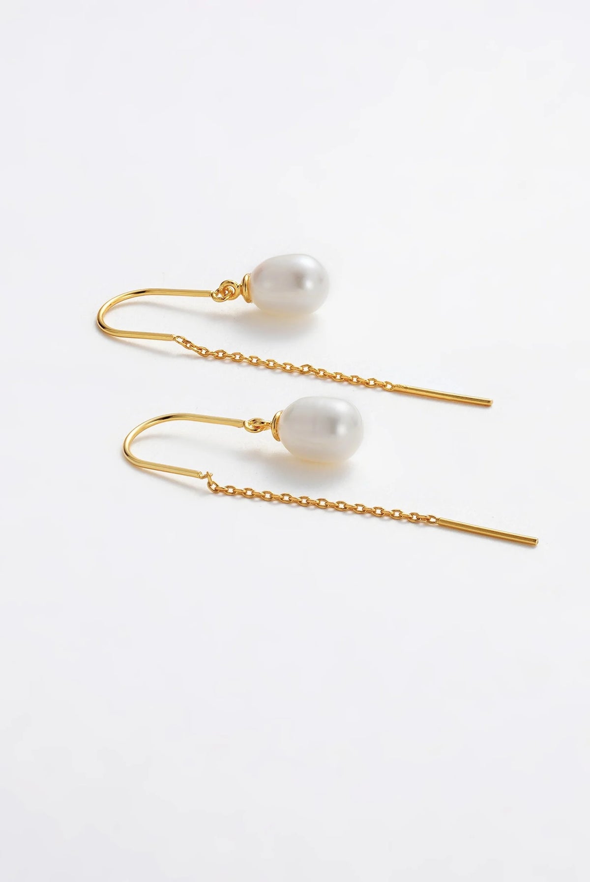 ZAFINO Talia Thread Pearl Earring - Gold