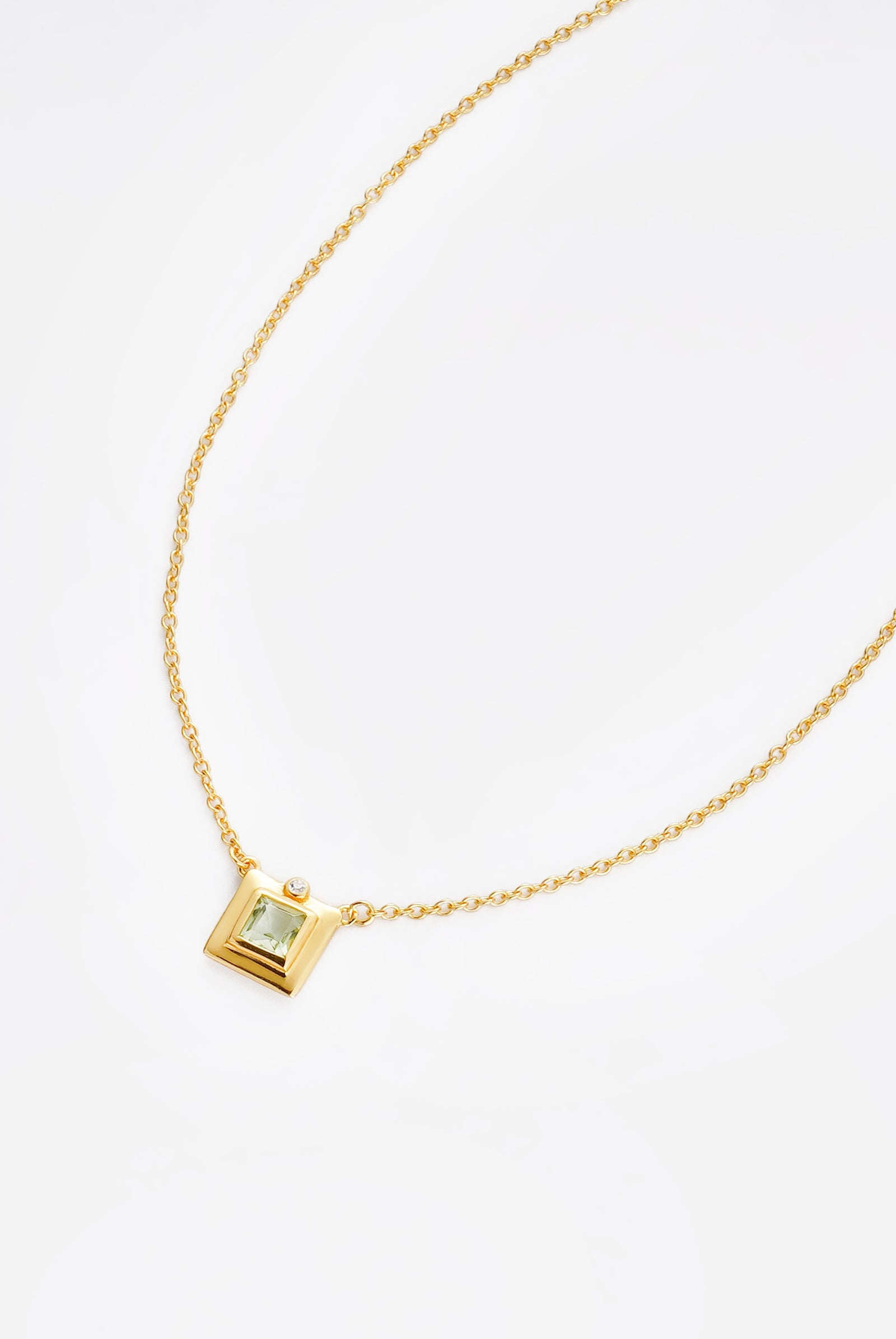 Tania Necklace - Green Amethyst