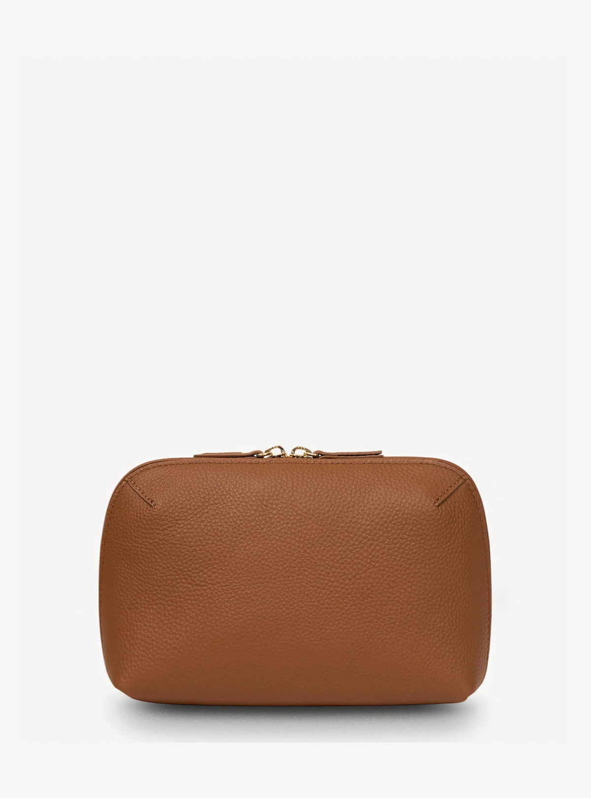 SABEN Tate Tech Pouch - Tan Brown leather pouch