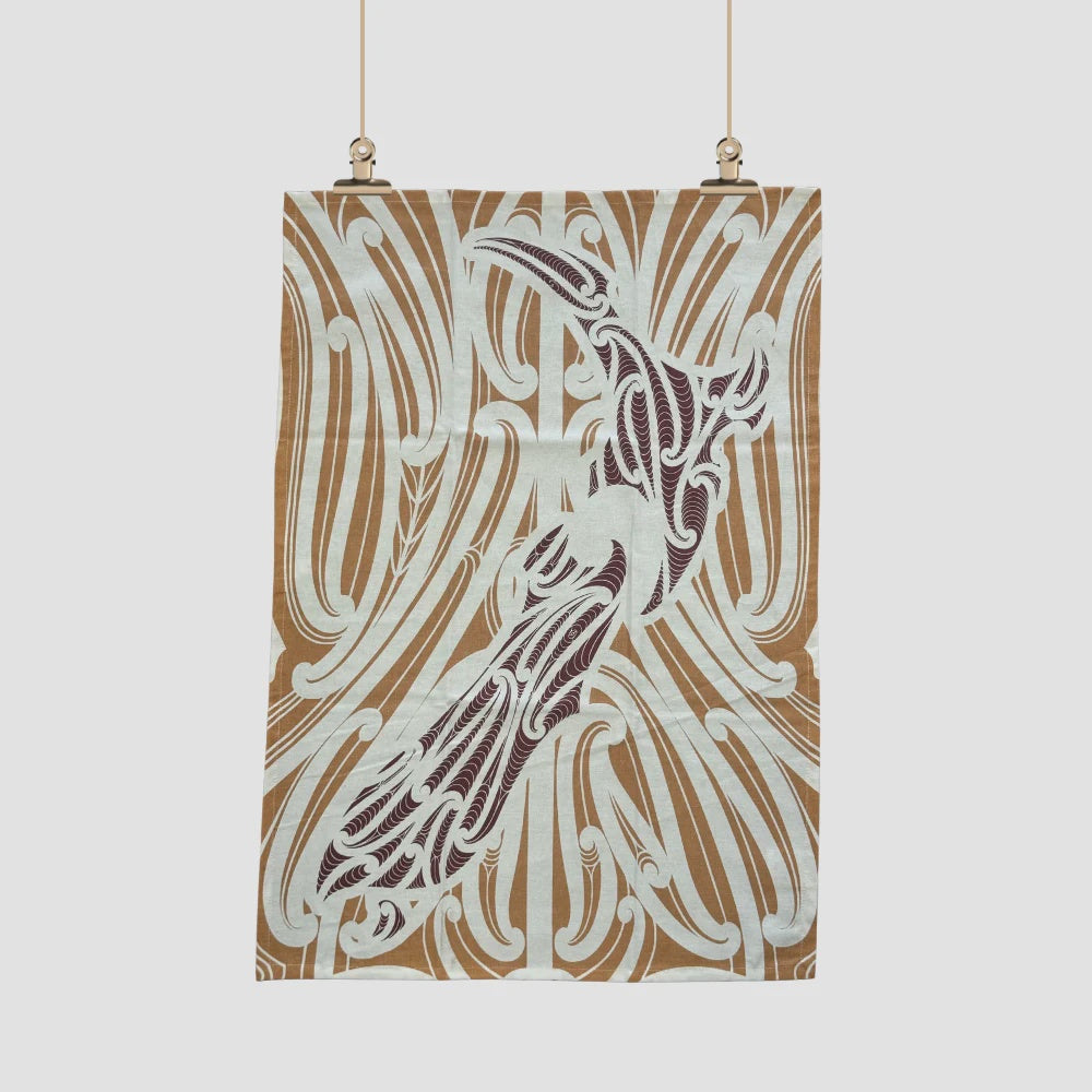 Tea Towel - Aotearoa - Brown