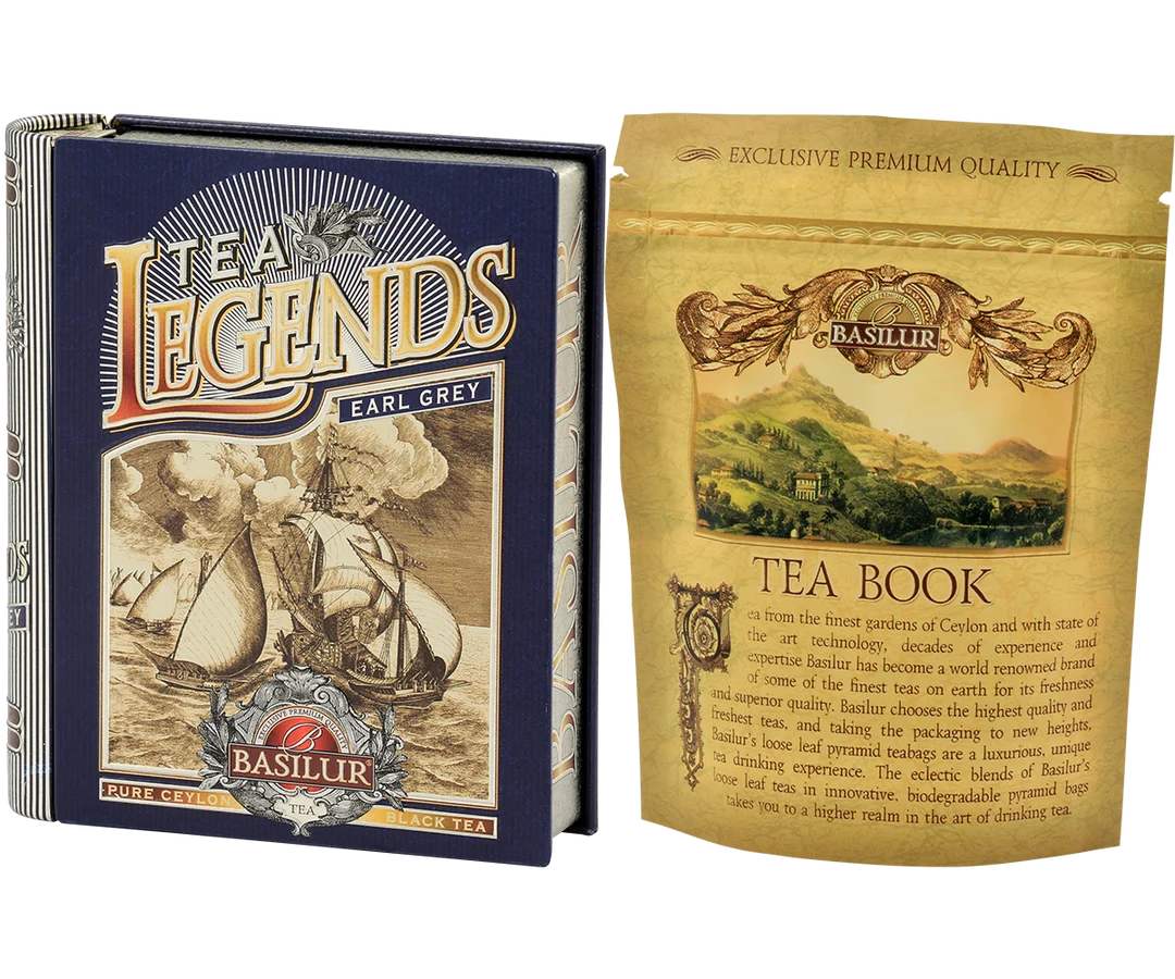 Tea Legends - Mini Tea Book - Earl Grey - 5 Pyramid Tea Bags