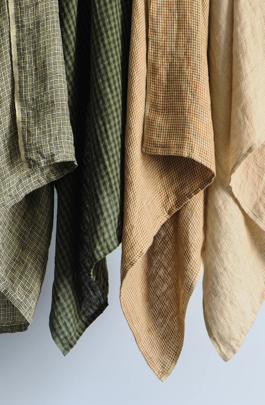 Bianca Lorenne SAGE CHECK TEA TOWEL Linen