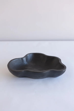 Studio Hart Wooden Teak Wave Bowl Black