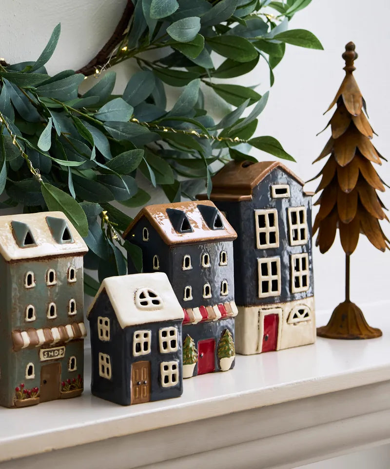 French Country Collections Tealight House - Alsace Shop Tea Light Navy