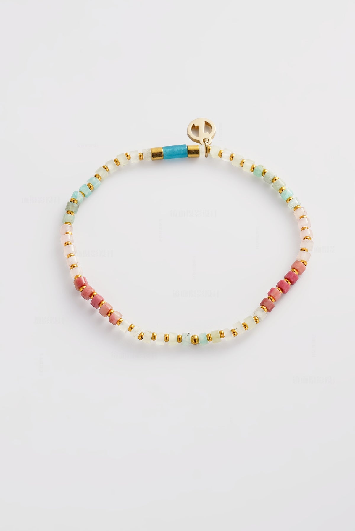 Terry Bracelet - Aqua/Coral