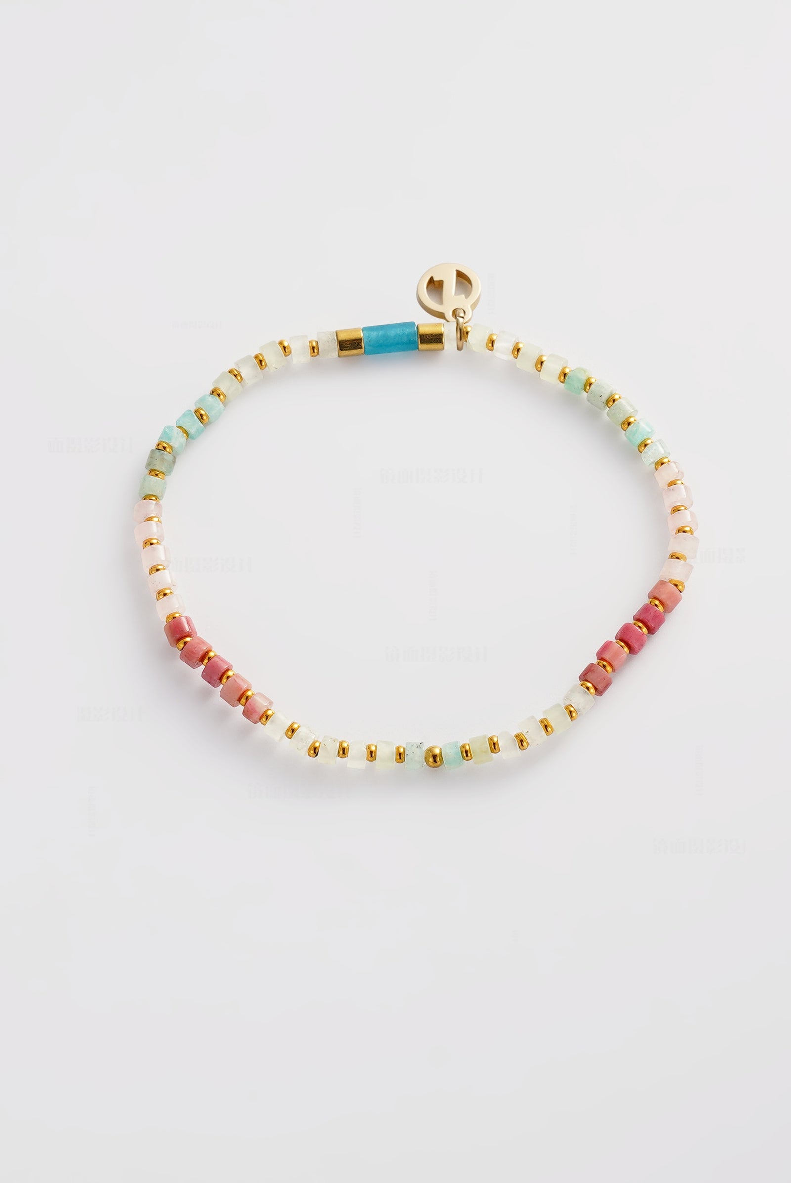 Terry Bracelet - Aqua/Coral