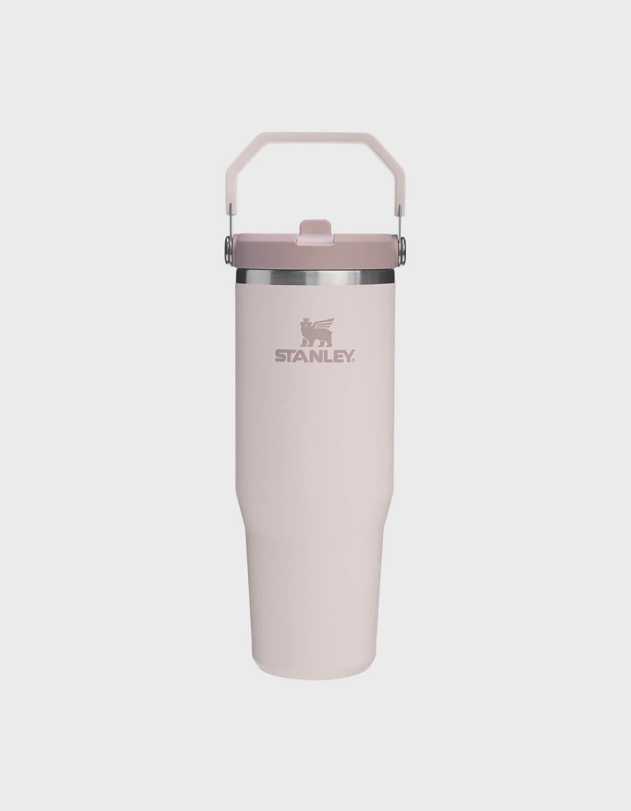 STANLEY The Iceflow Flip Straw Tumbler 30oz Rose Quartz Pink Lid