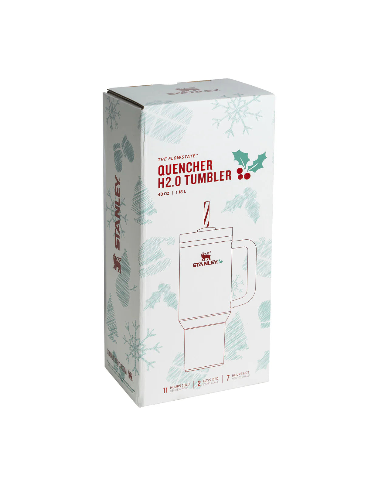 Stanley The Christmas Mistletoe Quencher H2.0 FlowState Tumbler 40oz