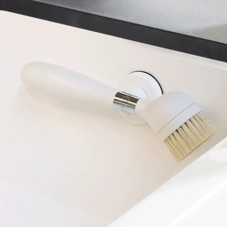Yeseco V2 | Handle With Suction Stand - White The one dish brush