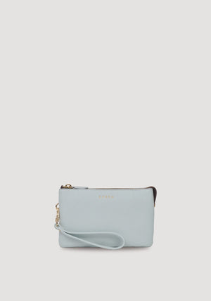 SABEN Tilly Crossbody - Elderberry light blue leather wristlet pouch Bag