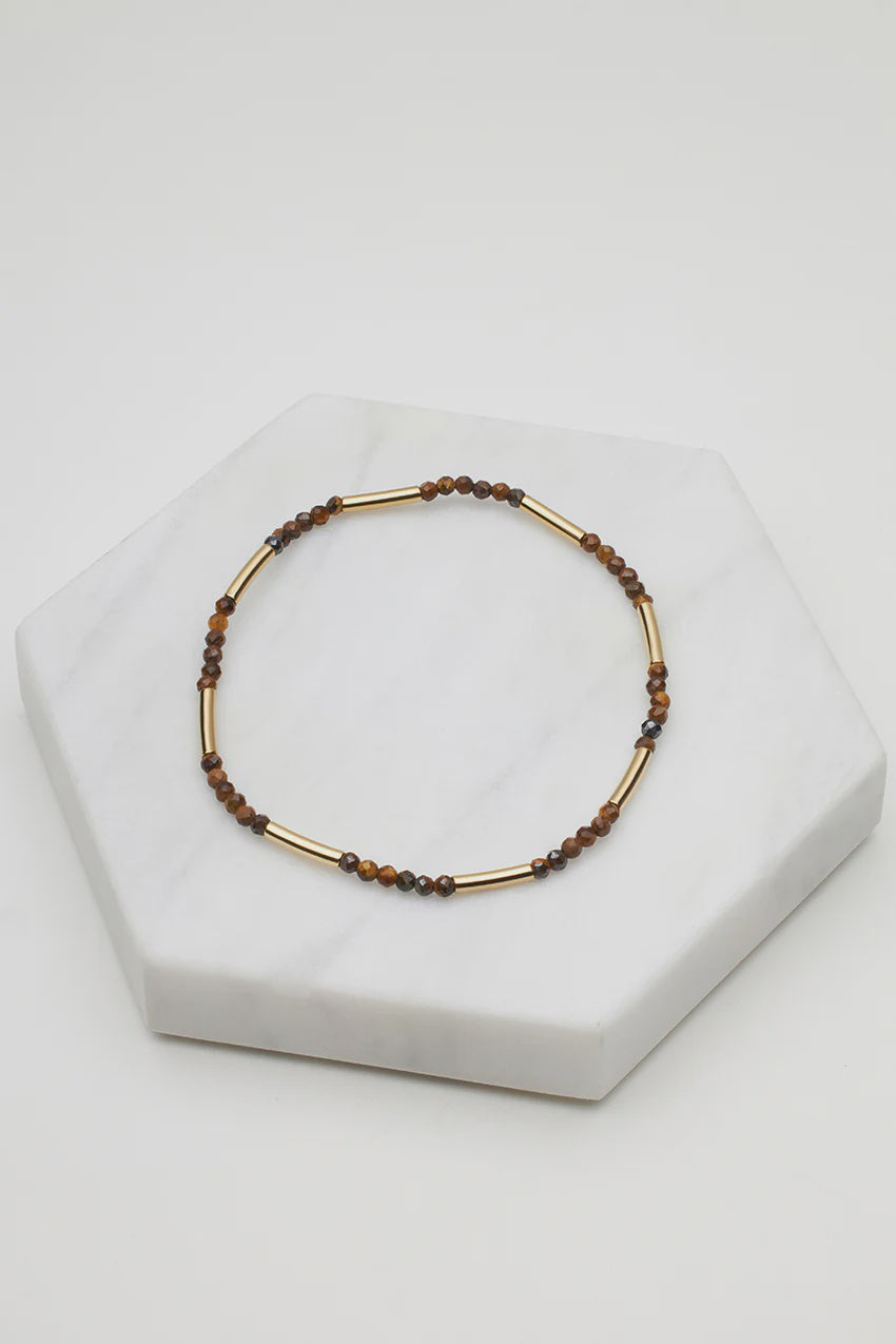 Zafino Tilly Stretch Bracelet - Burnt Amber