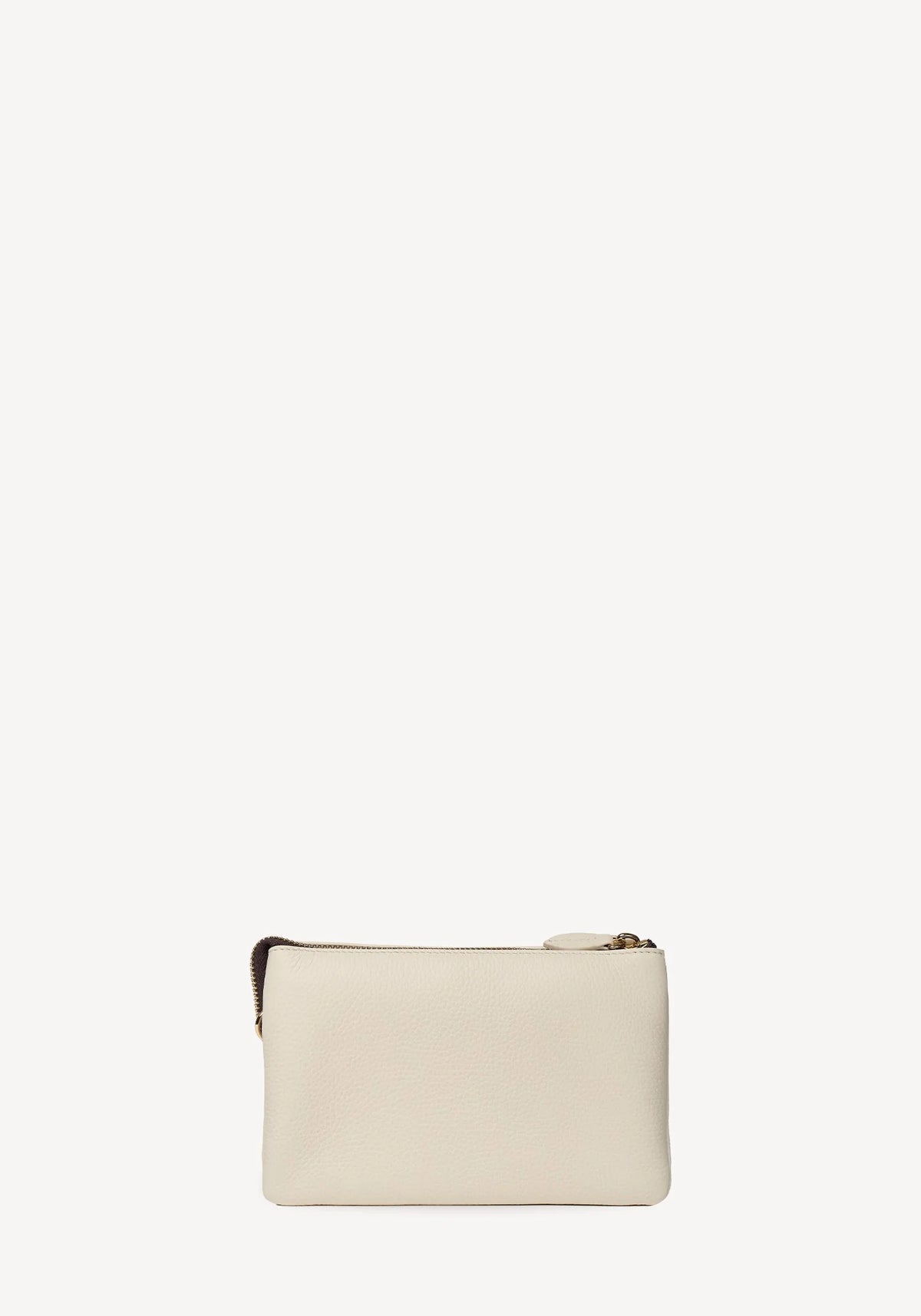 SABEN SS26 Tilly Crossbody - Quartz off-white leather wristlet clutch Bag