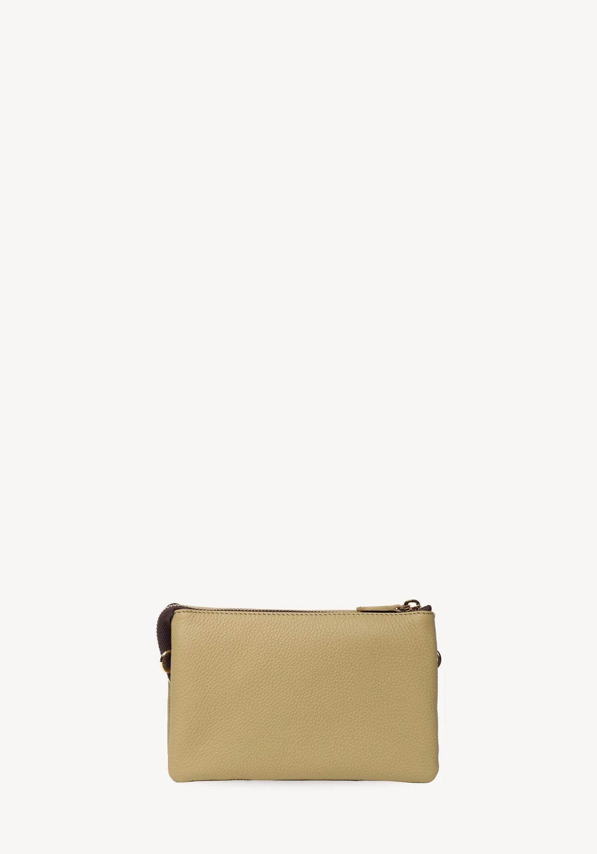 SABEN SS26 Tilly Crossbody - Willow small beige leather wristlet pouch Bag