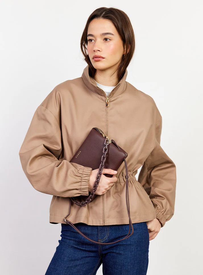 SABEN Tilly's Big Sis Crossbody - Espresso leather bag