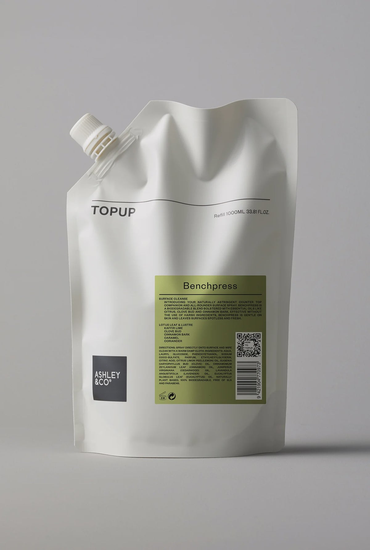 Topup Benchpress Lotus Leaf & Lustre 1L