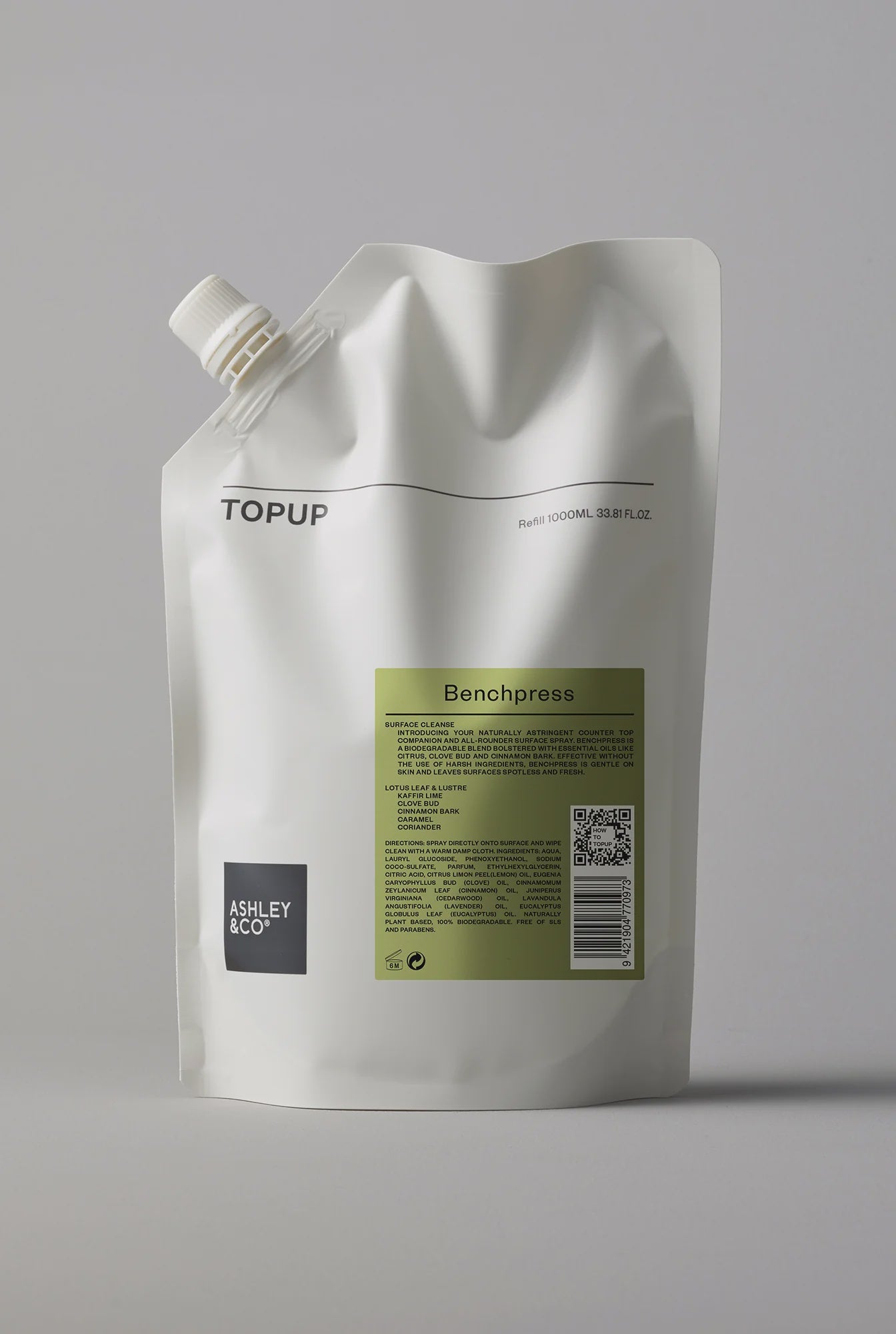 Topup Benchpress Lotus Leaf & Lustre 1L