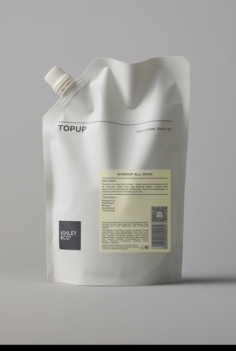 Topup Washup All-Over - Tui & Kahili 1L ASHLEY & CO