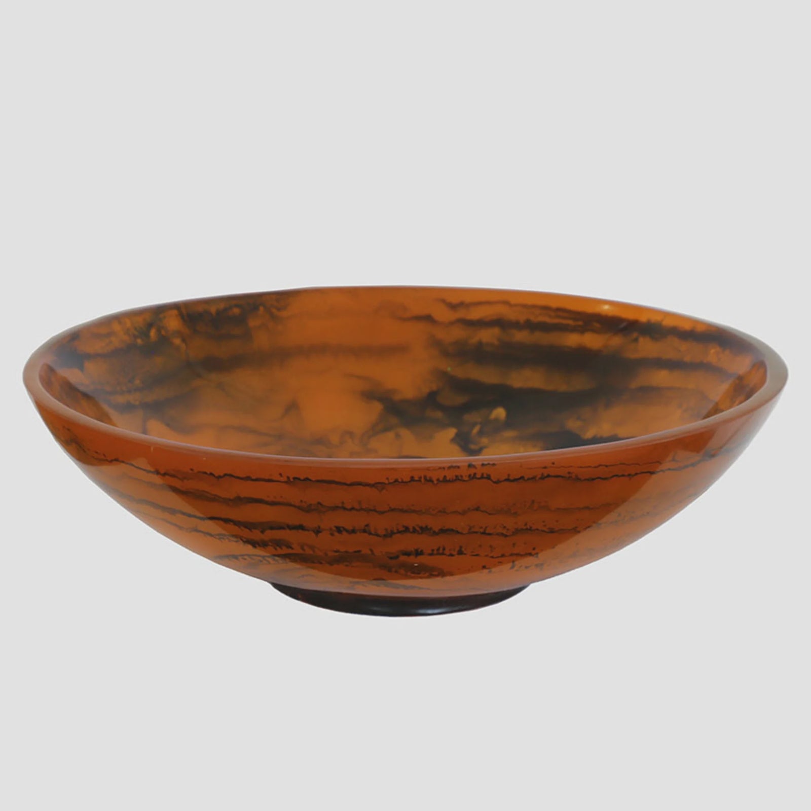 CC Interiors Tortoise Resin Bowl Large 35.5cm