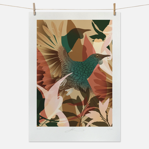 FLOX Tūī Whenua Boutique Print A4 Unframed