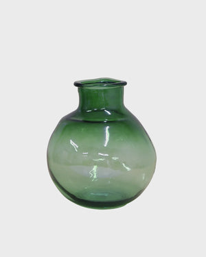 Broste Turia Glass Bottle 31cm - Fading Green