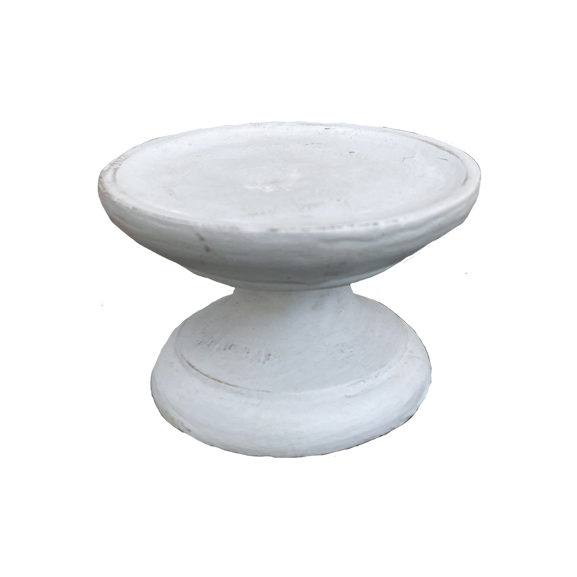 Footed Plate - White