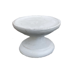 Footed Plate - White