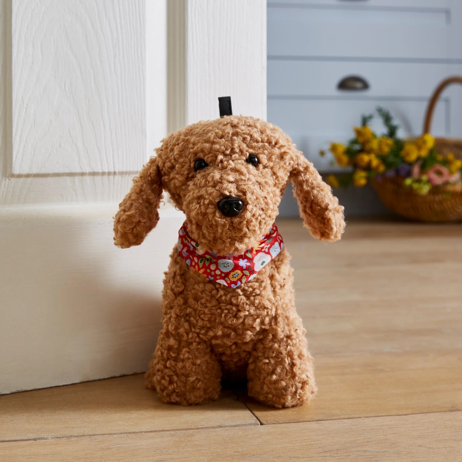 Cockapoo Shaped Doorstop Brown