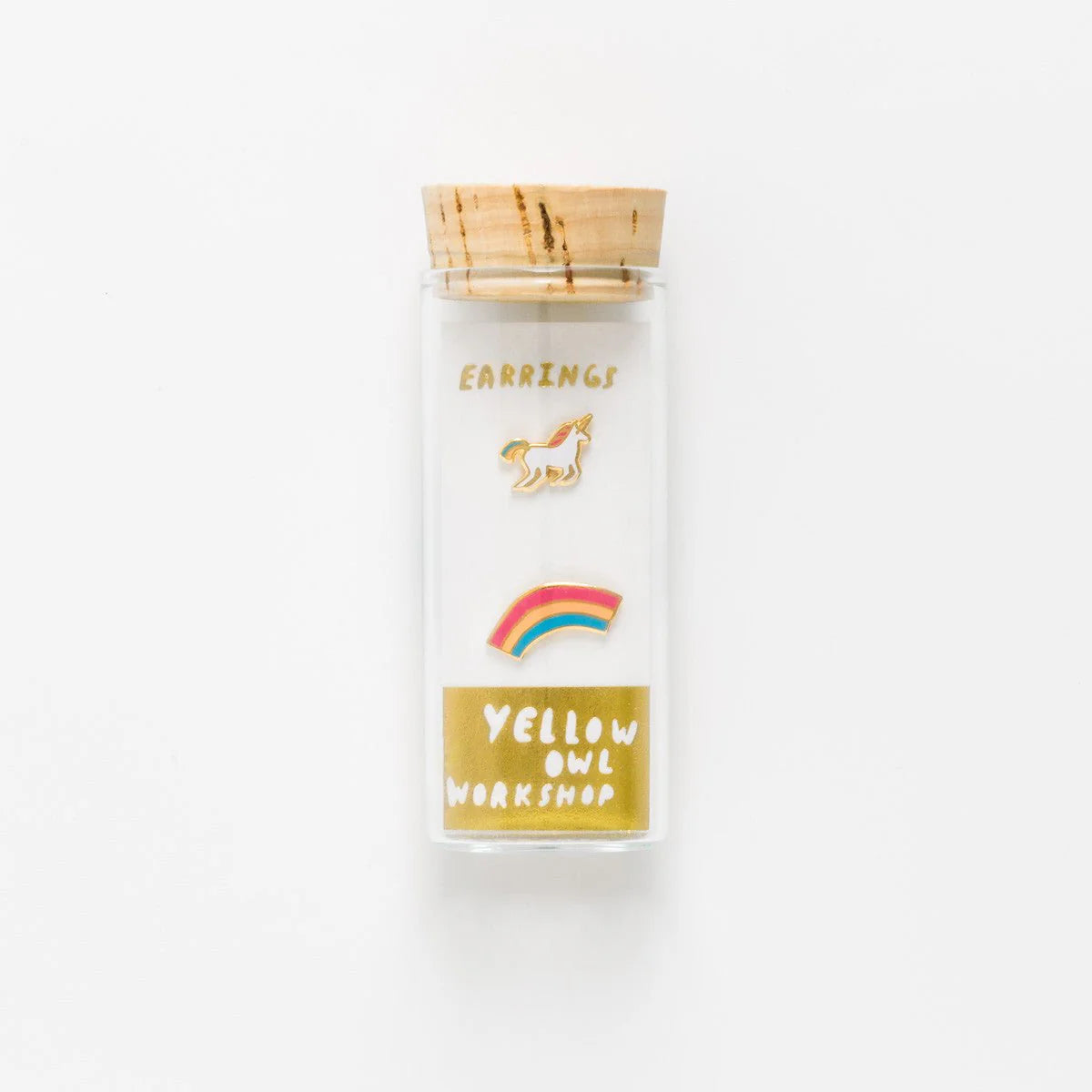 Yellow Owl Workshop Unicorn & Rainbow Earrings