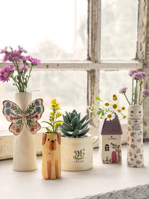 Natural Life Butterfly Bud Vase - Butterfly Large