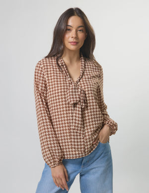 Stella+Gemma Verity Blouse - Choco Hound