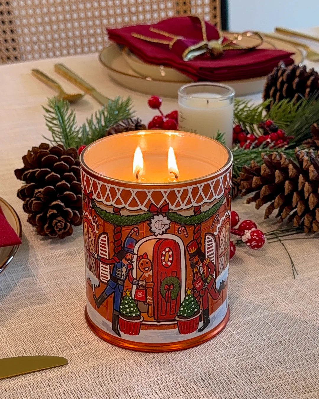 Gingerbread House scented candle by Glasshouse Fragrances