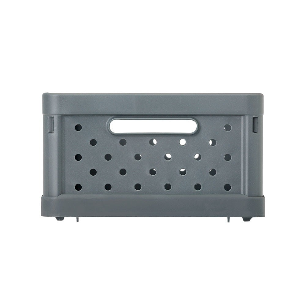Compact Folding Crate - Charcoal Black