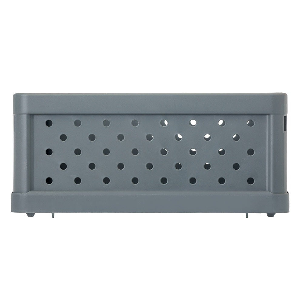 Compact Folding Crate - Charcoal Black