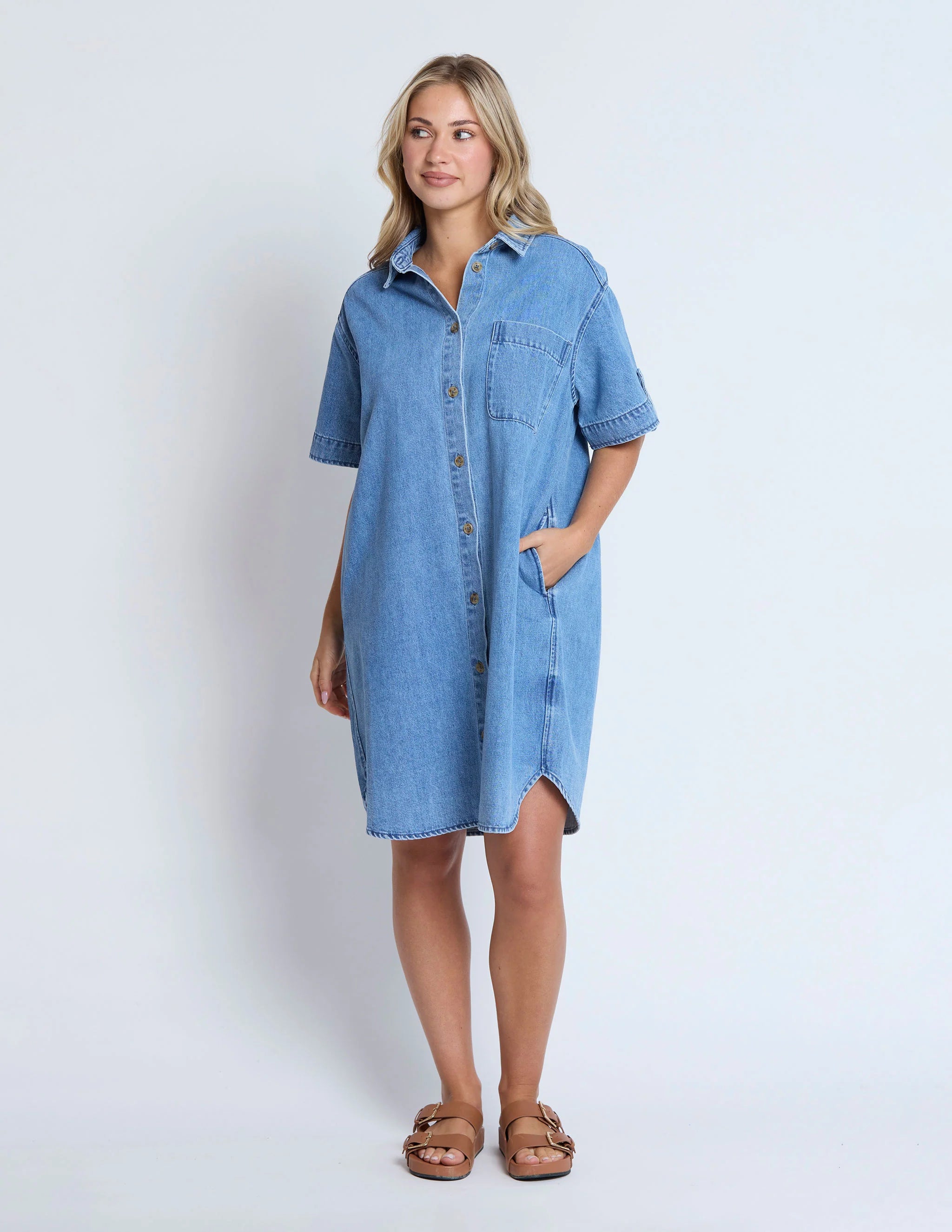 Vinnie Dress - Blue Denim