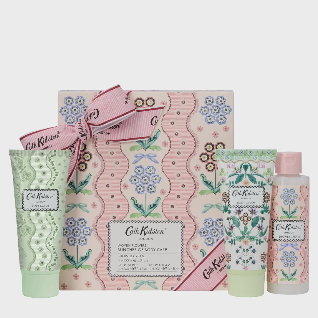 Cath Kidston beauty product set Woven Flowers Bunches of Body Care
