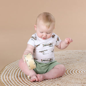 Little bee by dimples Baby Cotton Bodysuit - Cowboys