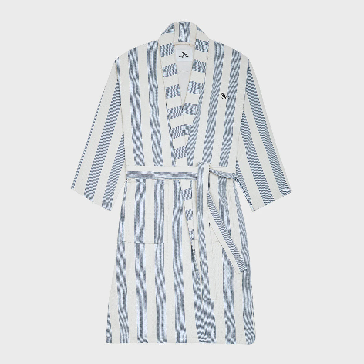 Dock Bay Waffle Robe M/L Storm Cloud