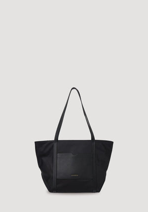 Saben Walker Tote - Black Recycled Nylon Bag