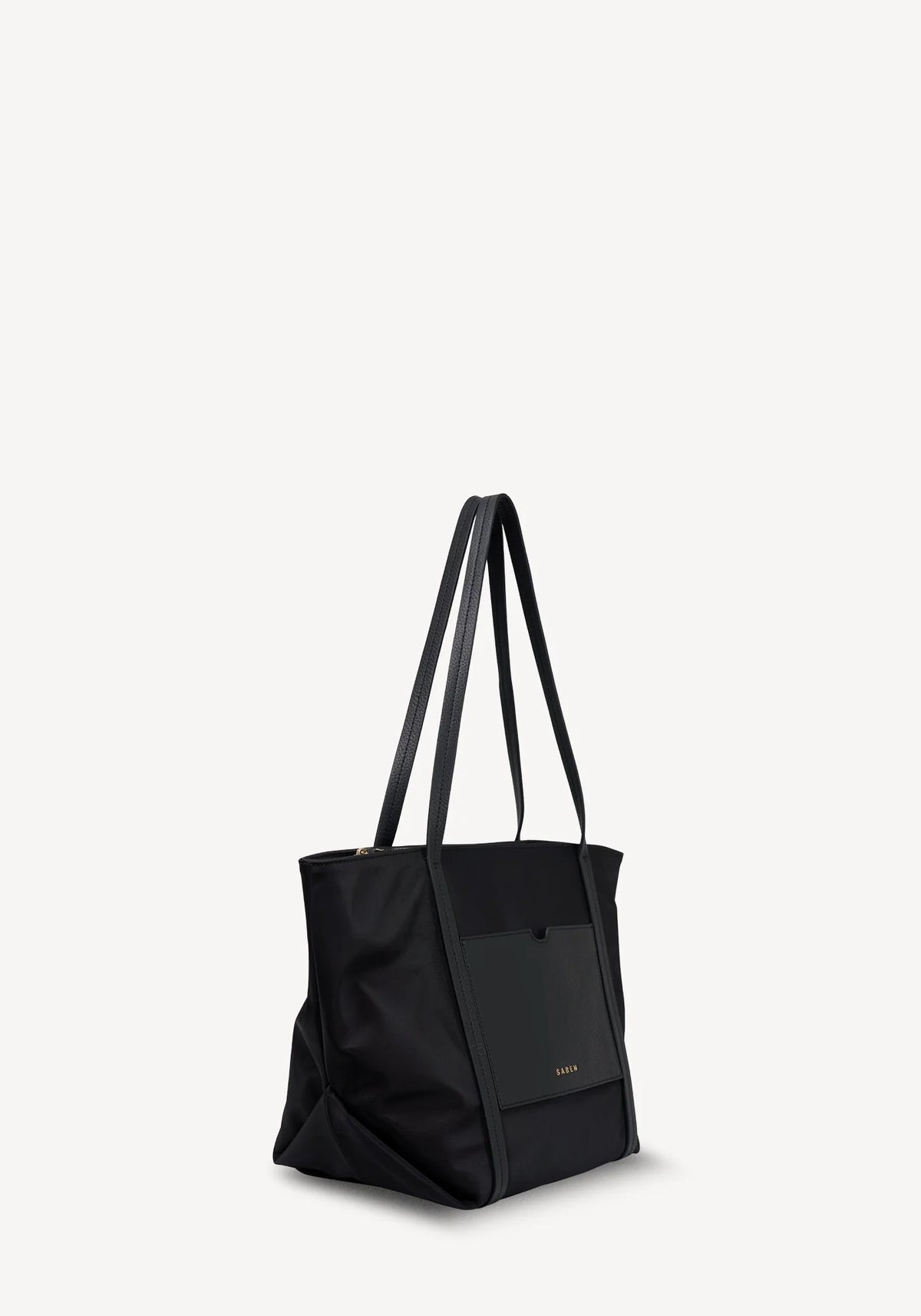 Saben Walker Tote - Black Recycled Nylon Bag